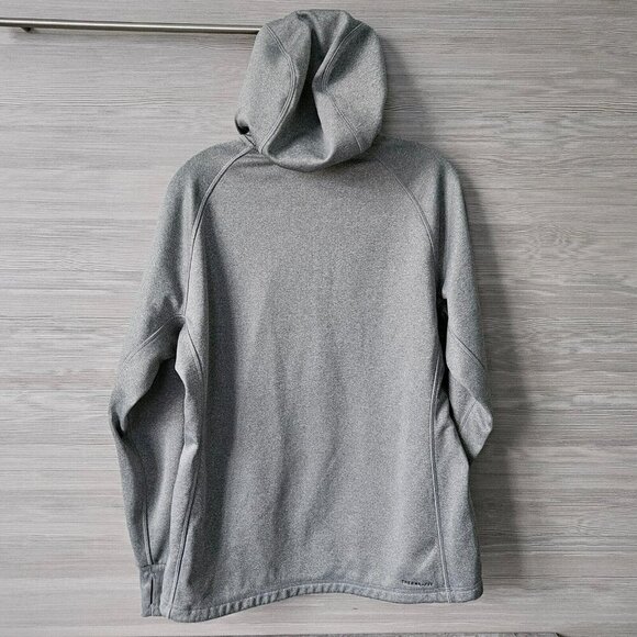 Nike Therma Fit Hoodie Womens M Big Spell Out Drawstring Gym Run Colorful Thumb - Picture 5 of 16